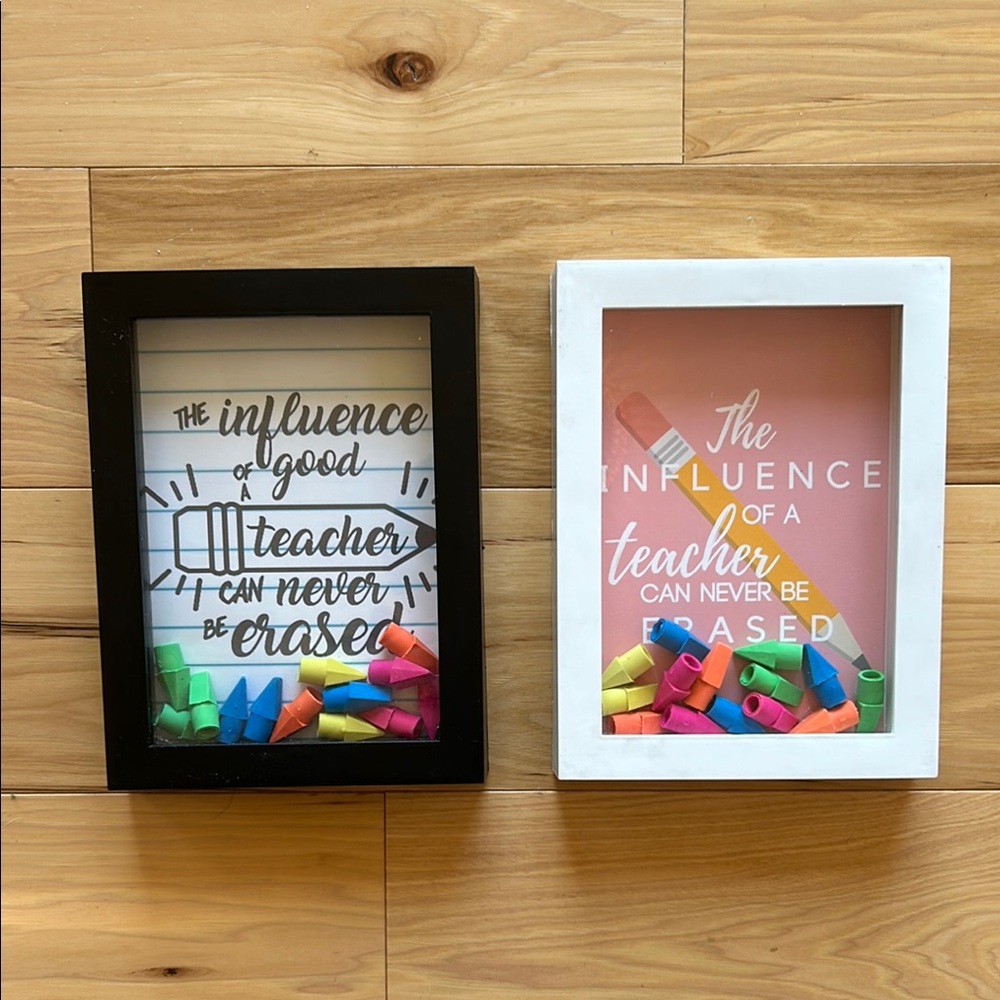 Homemade Teacher Motivational Picture Frame
